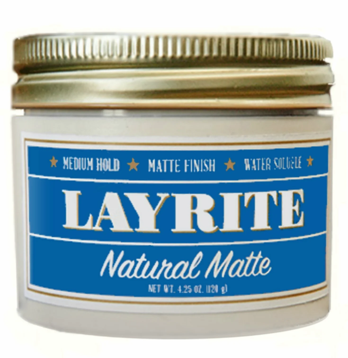 Layrite Naturalny krem matowy 120 g | średnia przyczepność | rozpuszczalny w wodzie | matowe wykończenie