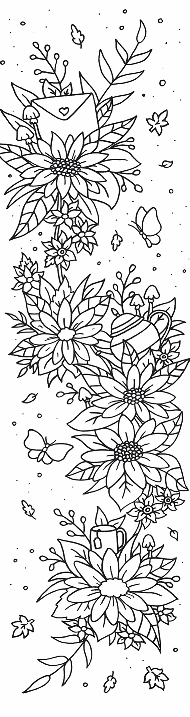 Marque-pages Guirlandes de fleurs