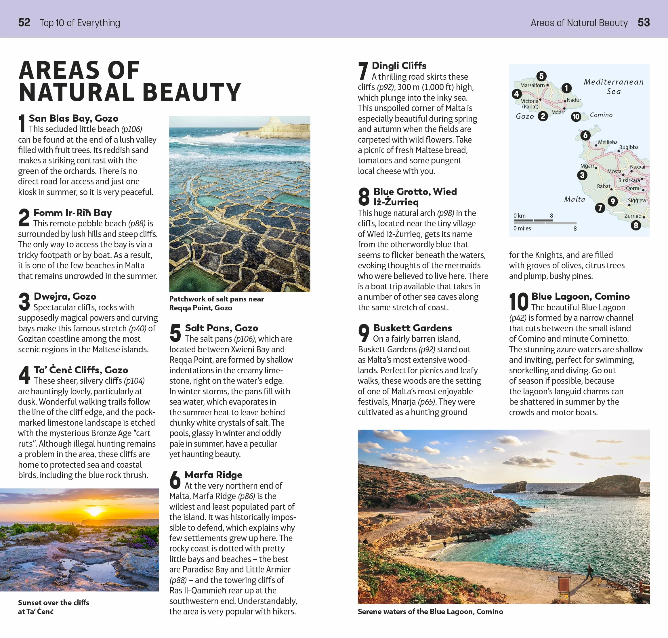 DK Top 10 Malta and Gozo: Top 10 lists for your perfect trip, plus an all-weather folded map