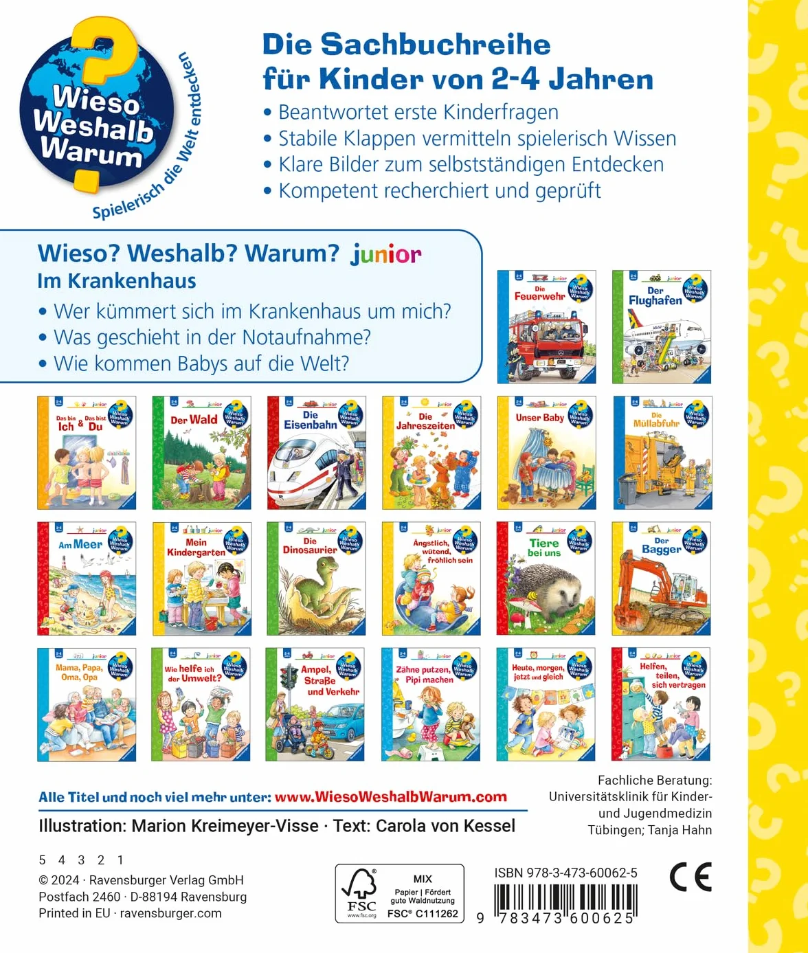 Wieso? Weshalb? Warum? junior, Band 75 - Im Krankenhaus