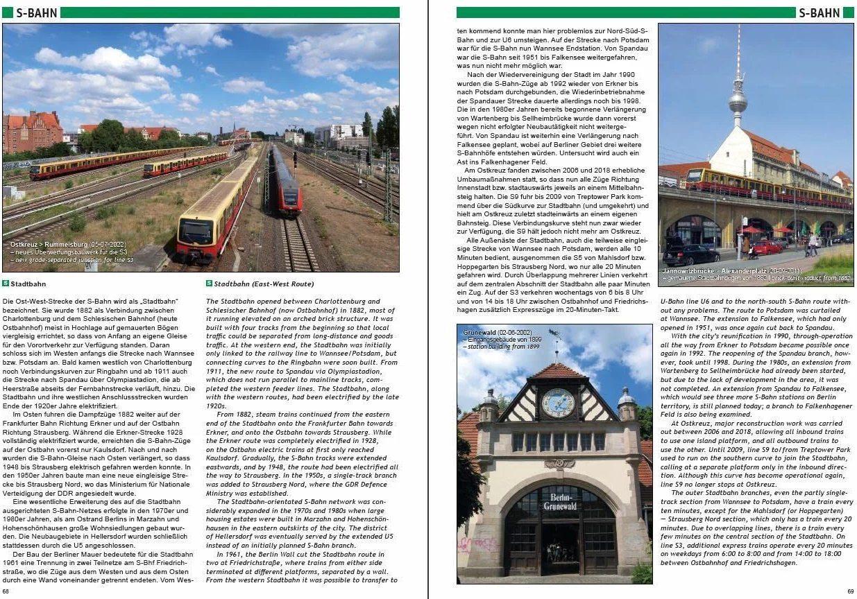 U-Bahn, S-Bahn & Tram in Berlin: Städtischer Schienennahverkehr in der deutschen Hauptstadt - Urban Rail in Germany's Capital City