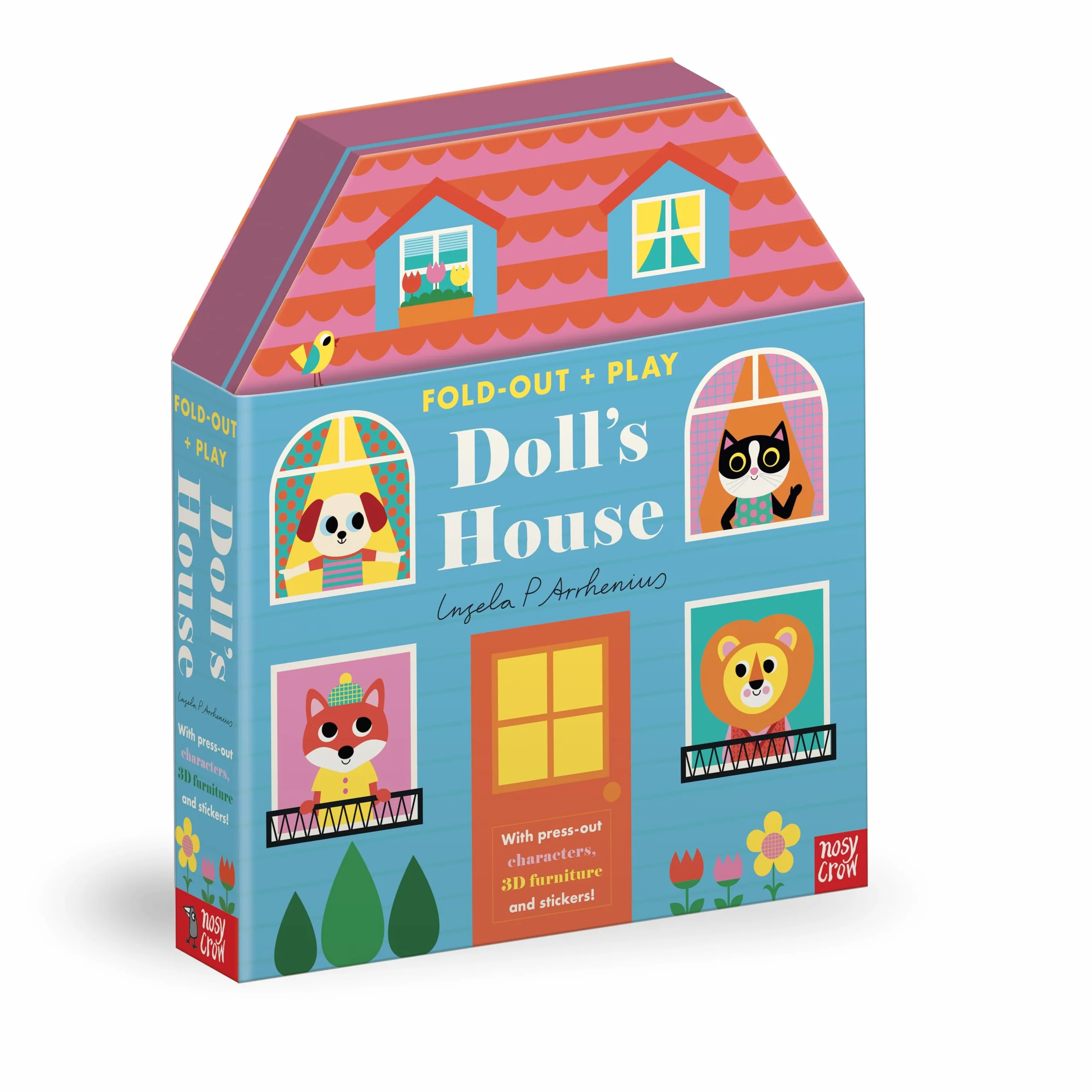 Fold-Out + Play: Doll's House: Build your own 3D house with interactive play pieces and stickers