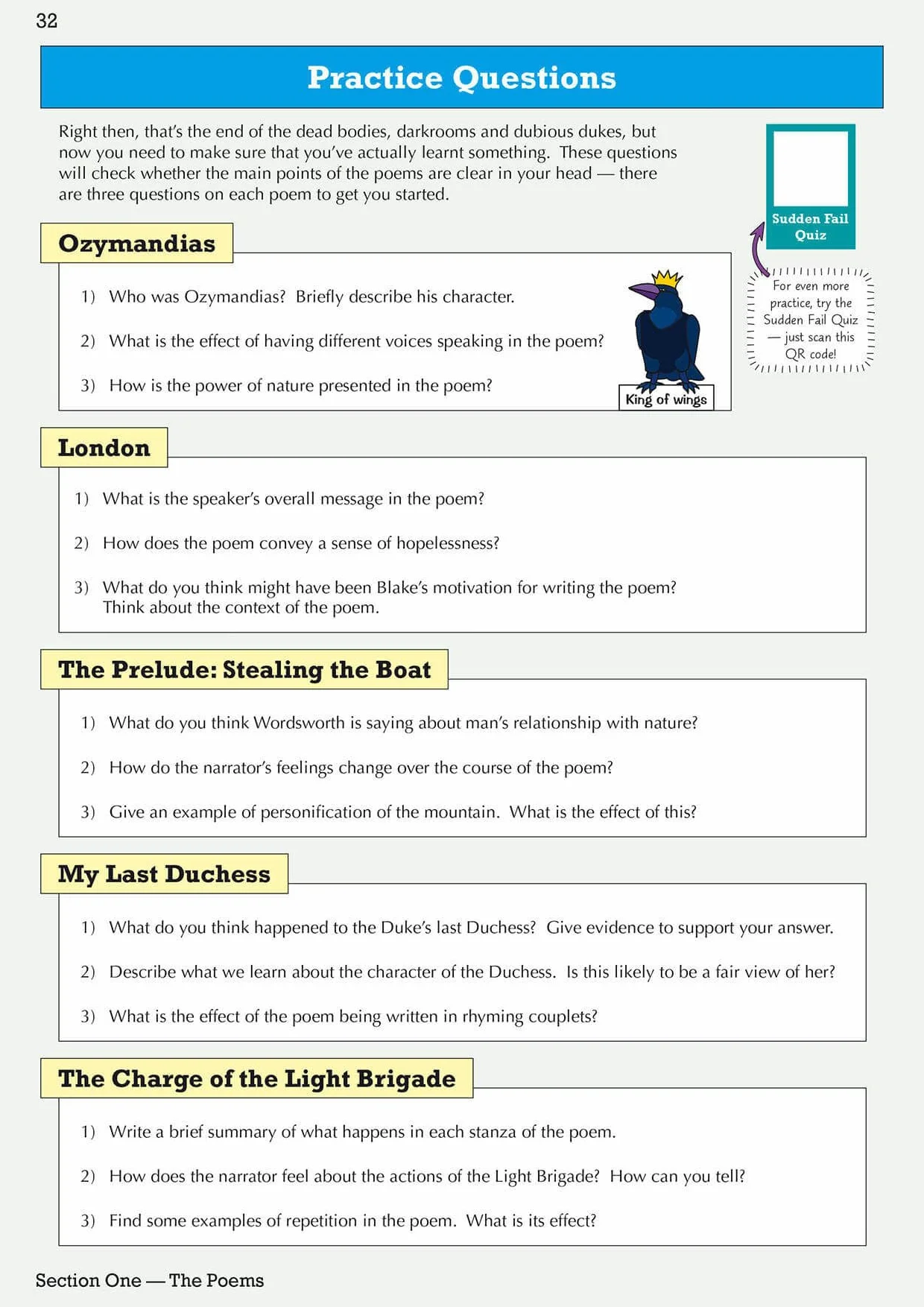 GCSE English AQA Poetry Guide - Power & Conflict Anthology inc. Online Edition, Audio & Quizzes