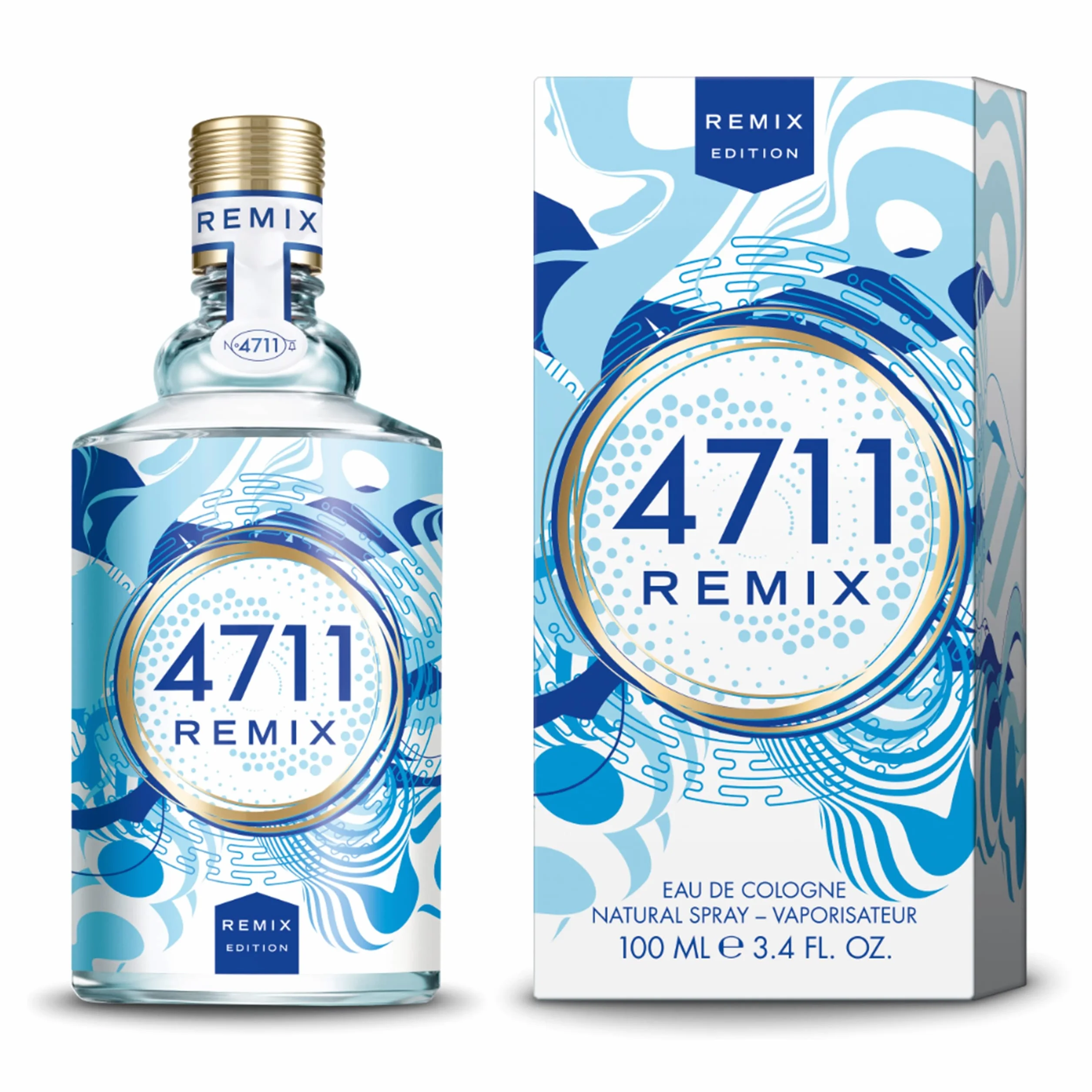 4711® Remix Cologne Sparkling Island I Eau de Cologne - owocowy - rewitalizujący - letni - owocowy i świeży limonka teraz w nowej, błyszczącej mieszance. I Spray z naturalnym rozpylaczem 100 ml