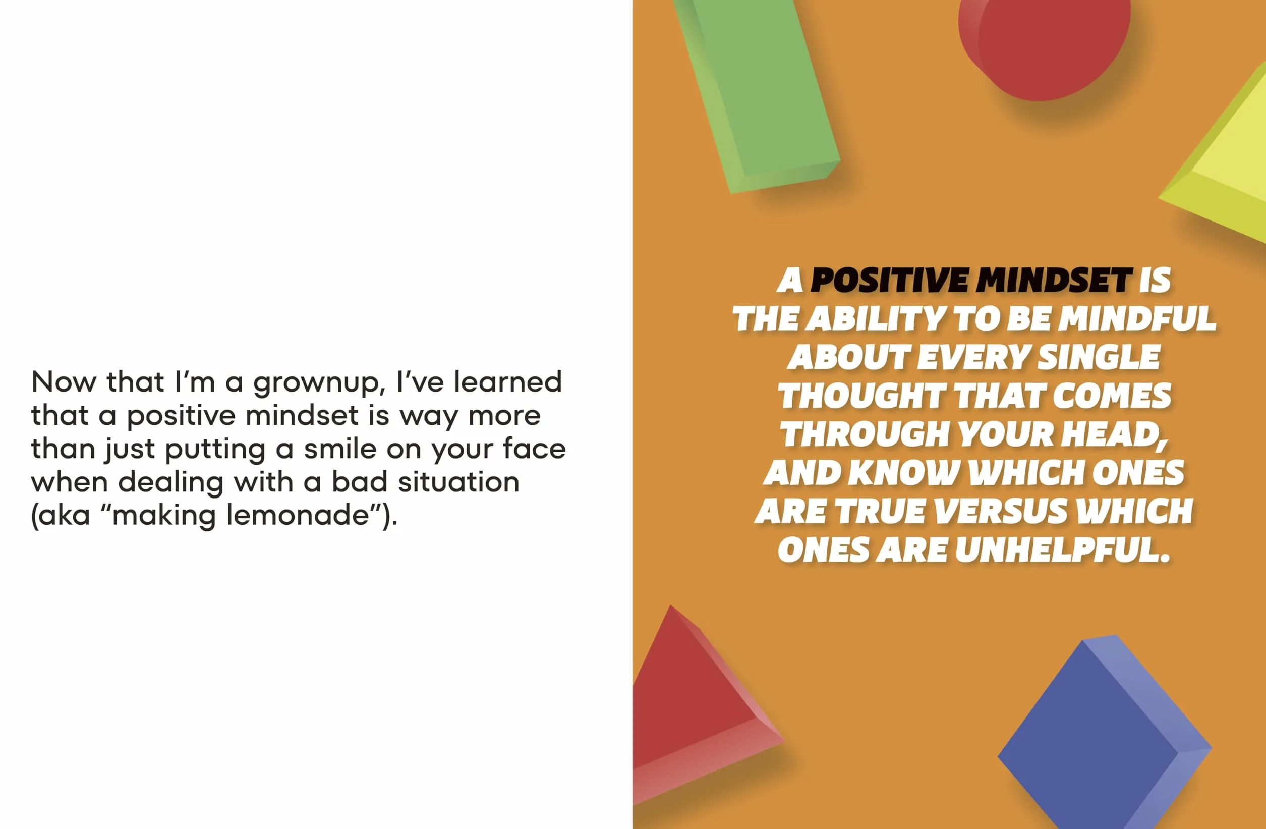 A Kids Book about Positive Mindset