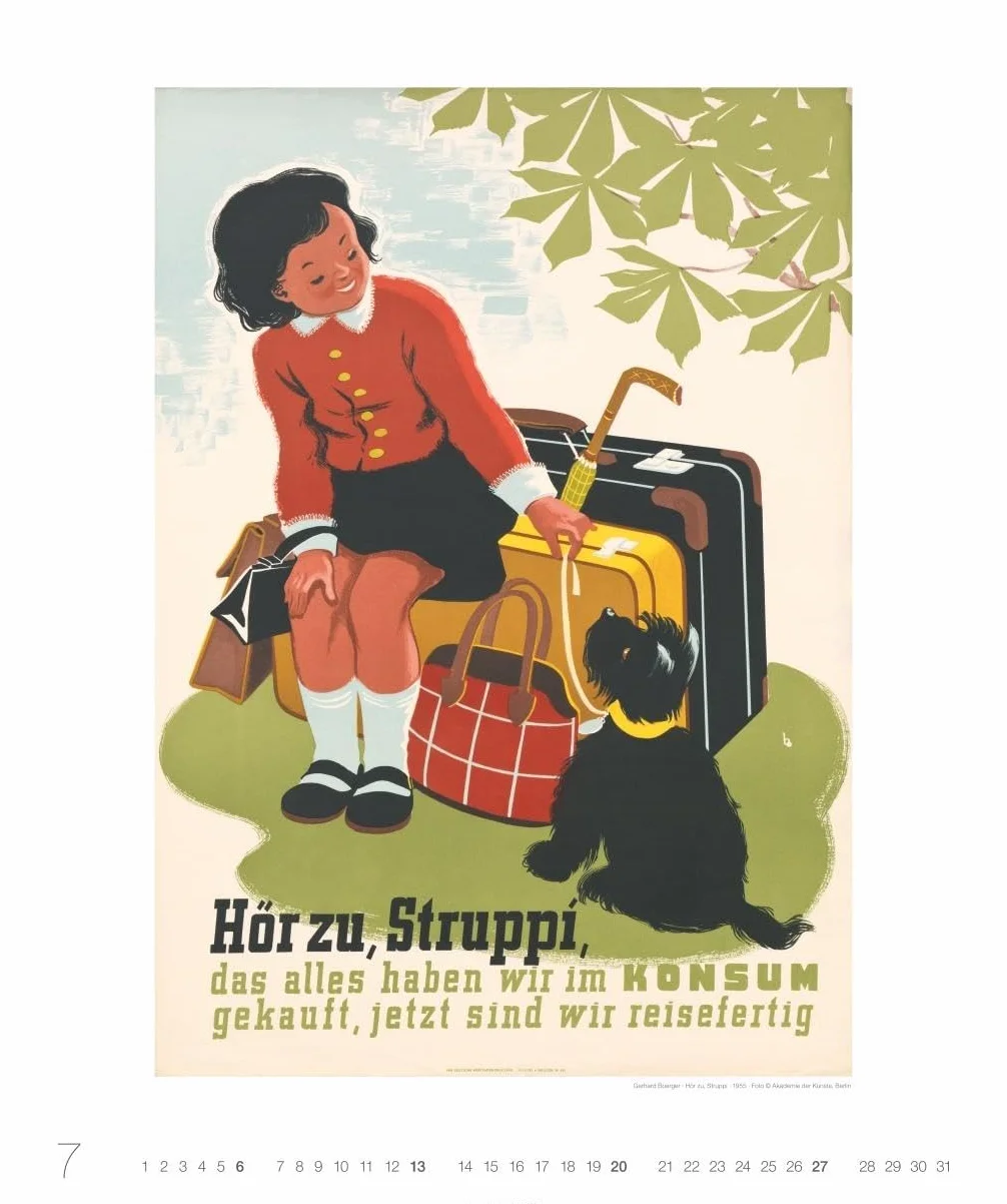 DDR-Plakate Edition Kalender 2025: Nostalgie-Kalender. Großer Wandkalender 2025. Kultiger Kalender XL mit bekannten DDR-Plakaten. 46 x 55 cm. Hochformat