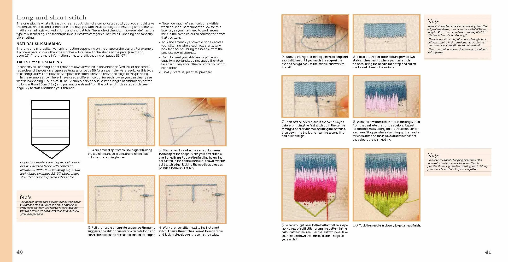 Rsn Essential Stitch Guides: Silk Shading - Large Format Edition
