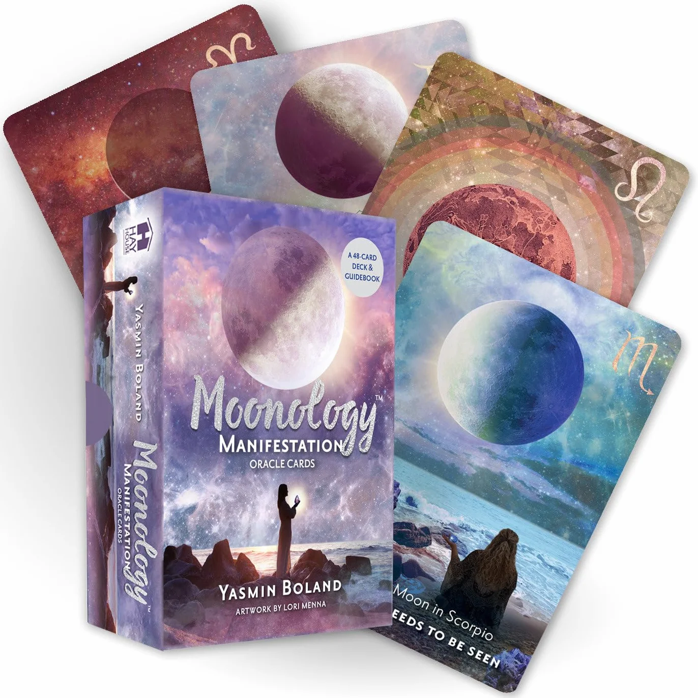 Moonology™ Manifestation Oracle: A 48-Card Moon Astrology Oracle Deck and Guidebook