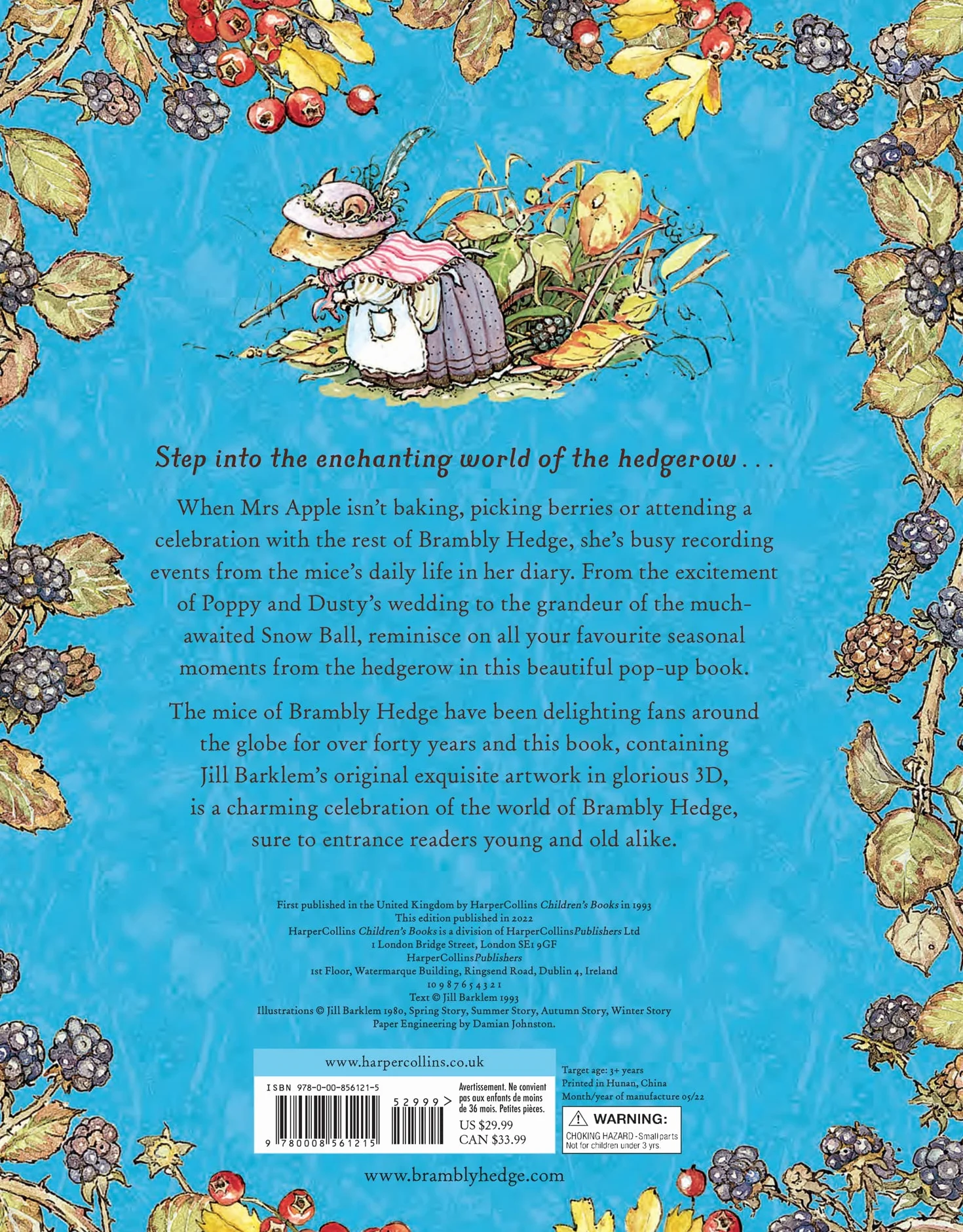 The Brambly Hedge Pop-Up Book: The newest addition to Brambly Hedge, perfect for gifting – relive this illustrated children’s classic, now in 3D!