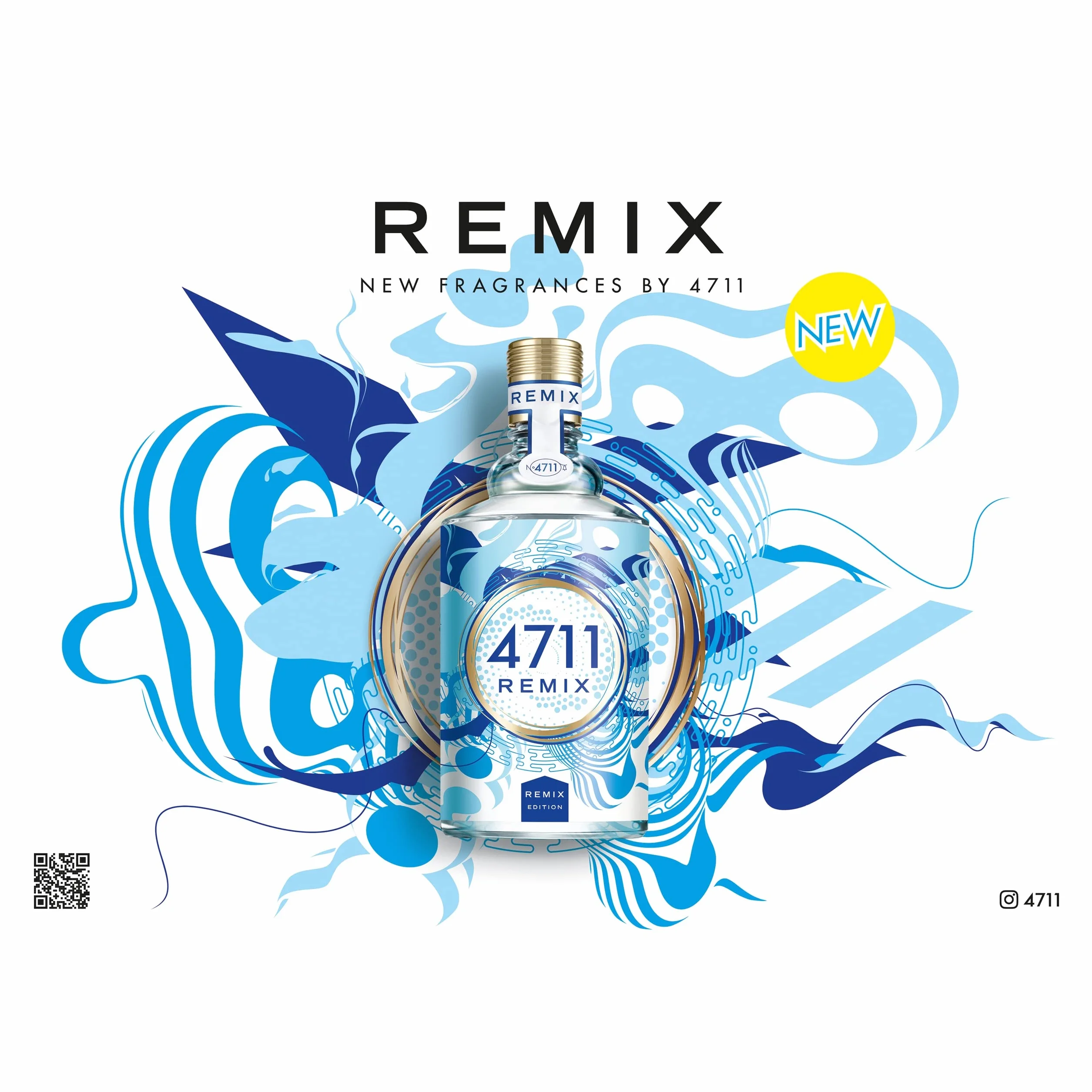 4711® Remix Cologne Sparkling Island I Eau de Cologne - owocowy - rewitalizujący - letni - owocowy i świeży limonka teraz w nowej, błyszczącej mieszance. I Spray z naturalnym rozpylaczem 100 ml