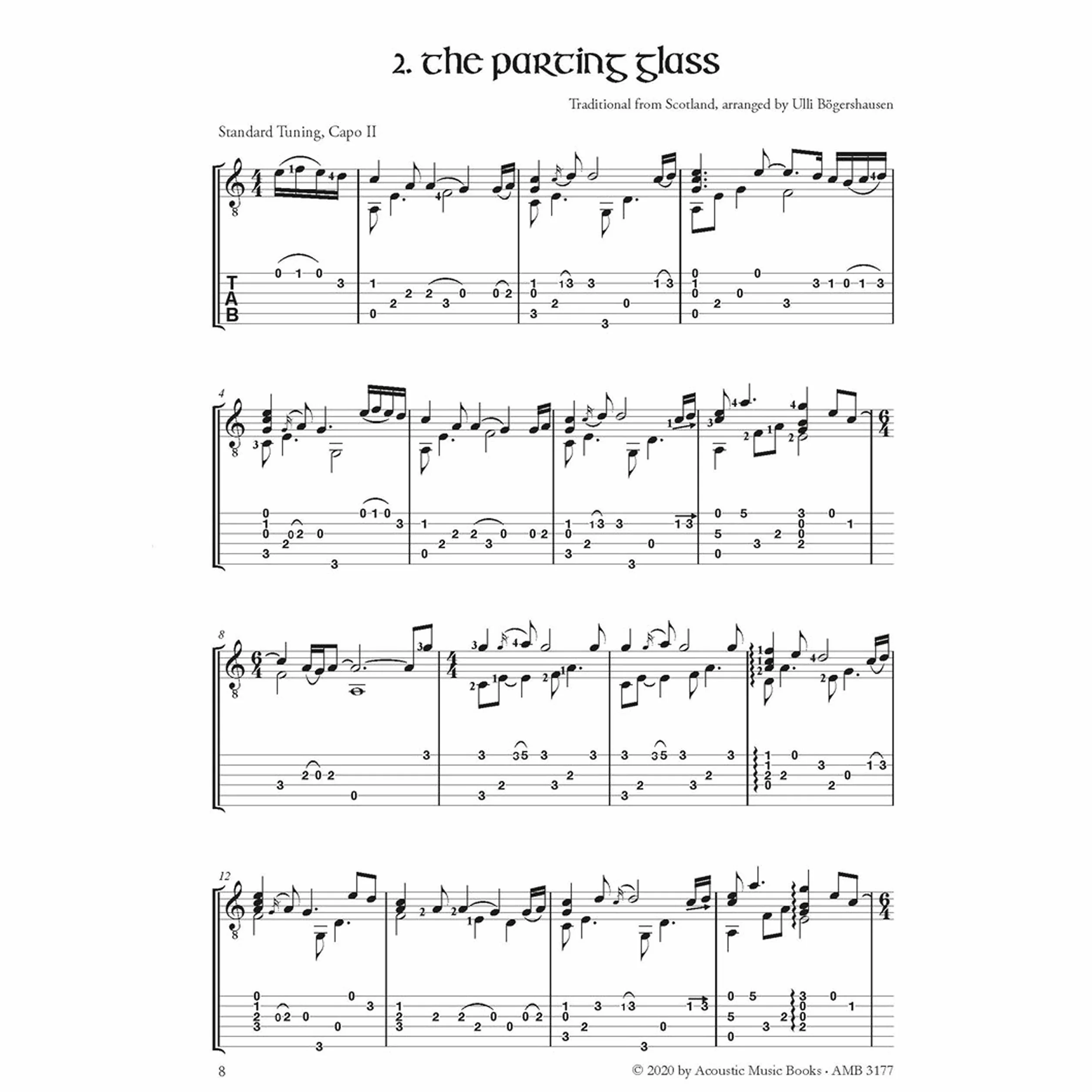 Celtic Fingerstyle Guitar: Traditional Folk Songs in Elegant Guitar Arrangements. Music and Tabs