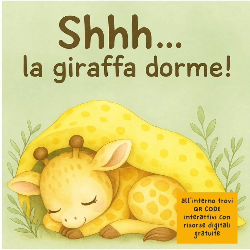 Shhh... la giraffa dorme: Libro illustrato per Bambini da 1 a 3 anni. Routine della Nanna, Sviluppo del Linguaggio e Prime Parole. EDIZIONE A COLORI