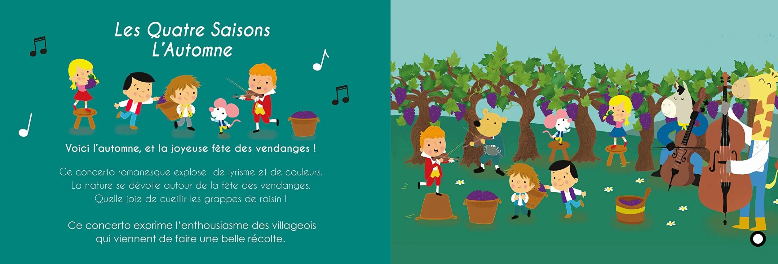 Mon livre musical à toucher de Vivaldi: Livre sonore bébé dès 6 mois avec grandes piles AAA alcalines incluses