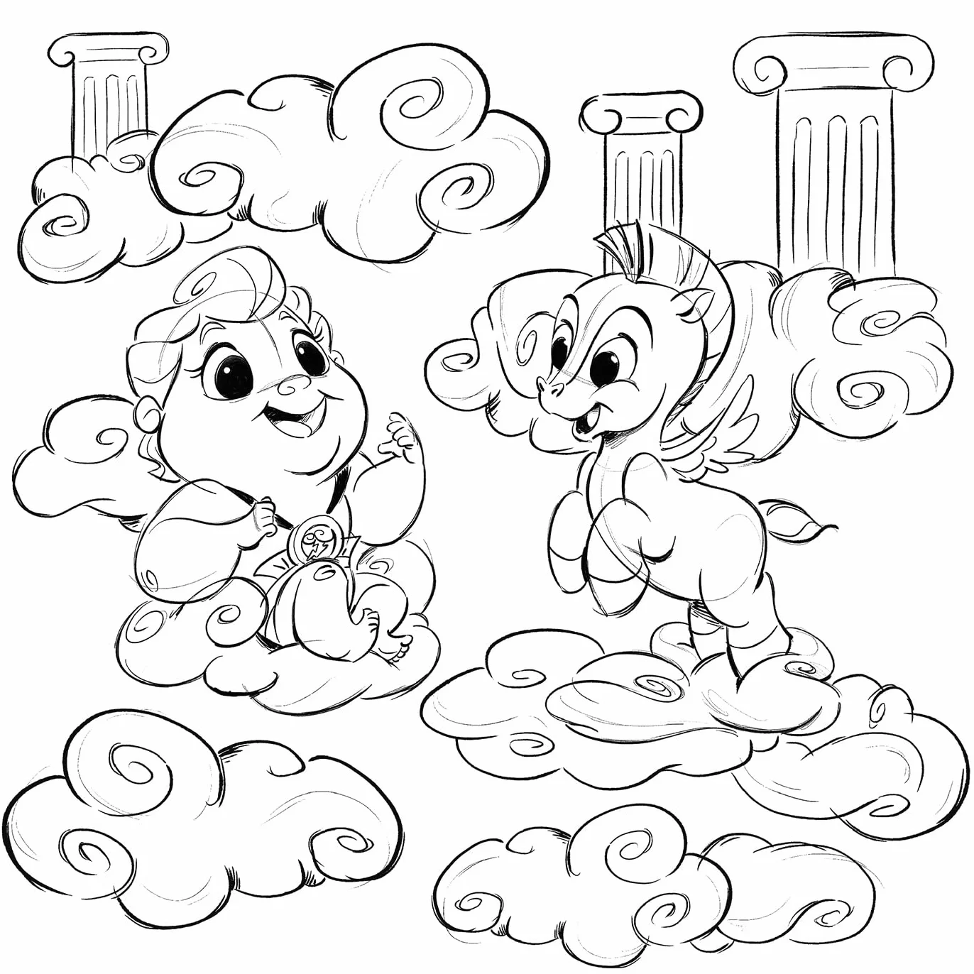 Petites poupées: 45 coloriages