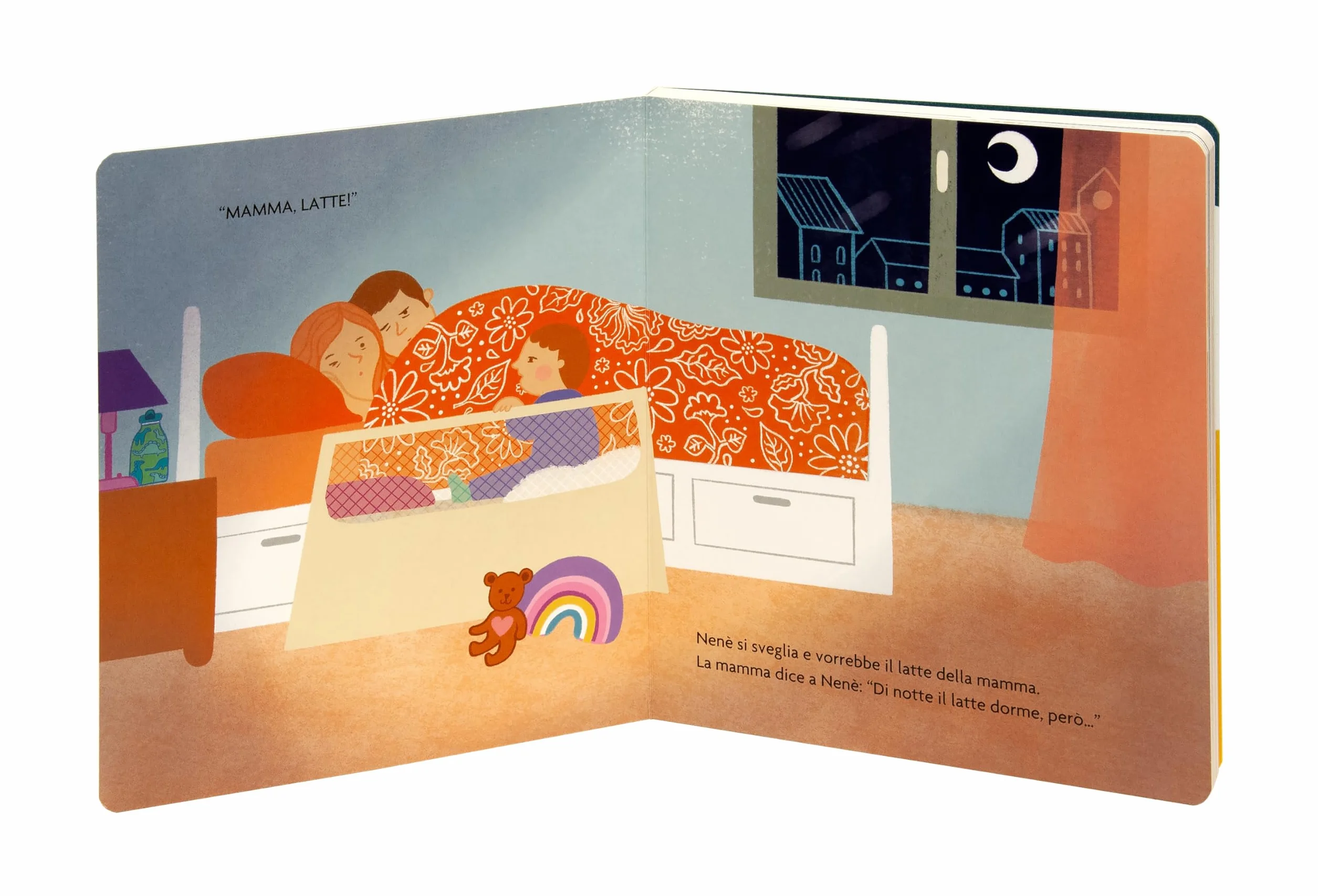 Di notte il latte dorme, però... Un libro pieno di coccole per affrontare i risvegli notturni. Ediz. illustrata
