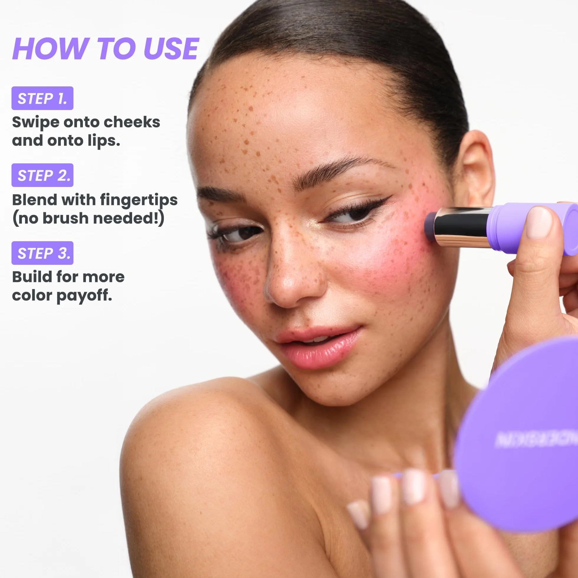 Wonderskin Blush Stick pH-Aktywowany – Wielofunkcyjny Stick pHlush, Kremowy Tint do Policzków i Ust, Orzeźwiający i Odżywczy Makijaż Dostosowujący Kolor