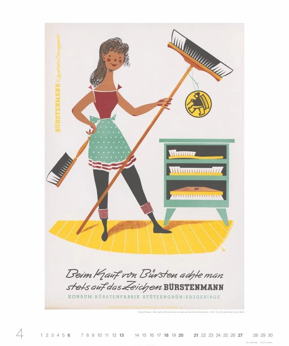 DDR-Plakate Edition Kalender 2025: Nostalgie-Kalender. Großer Wandkalender 2025. Kultiger Kalender XL mit bekannten DDR-Plakaten. 46 x 55 cm. Hochformat