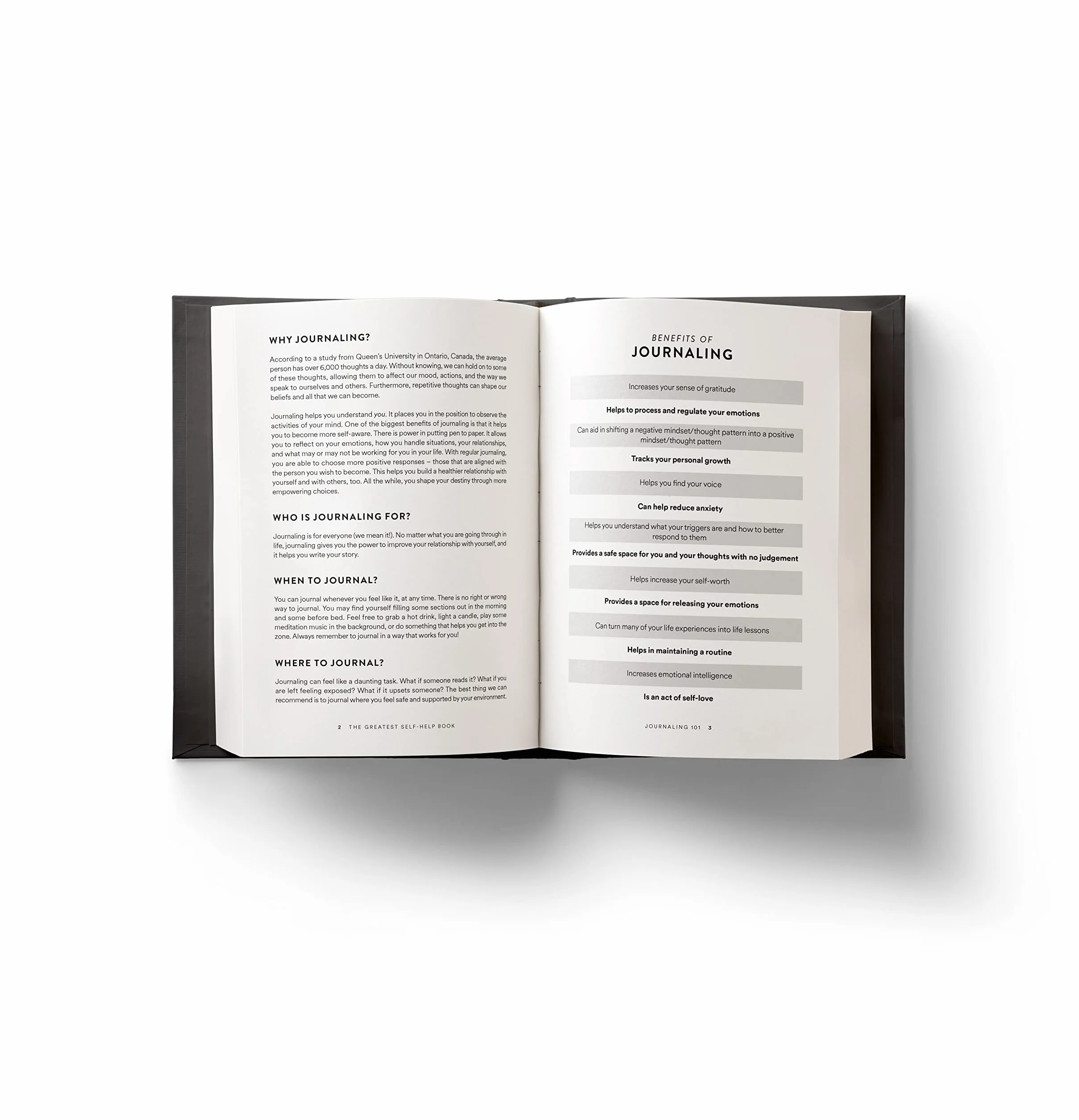 The Greatest Self-Help Book (Is the One Written by You): A Daily Journal for Gratitude, Happiness, Reflection and Self-Love