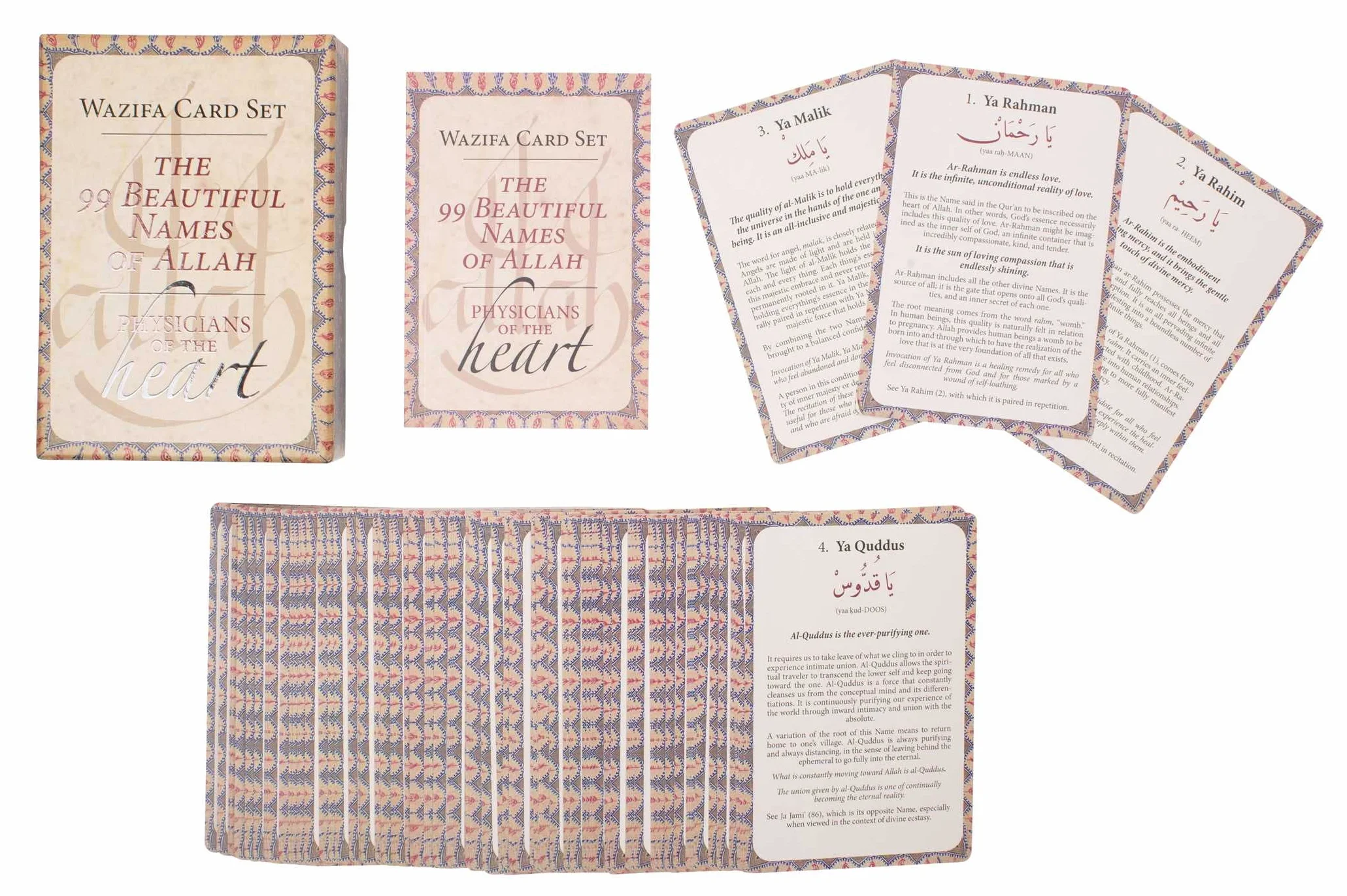 The 99 Beautiful Names of Allah: Physicians of the Heart Wazifa Card Set