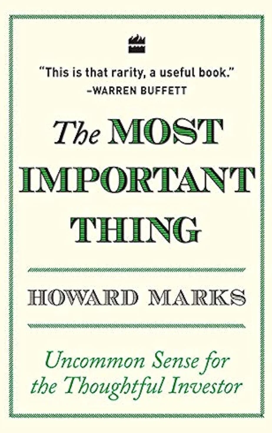 The most important thing