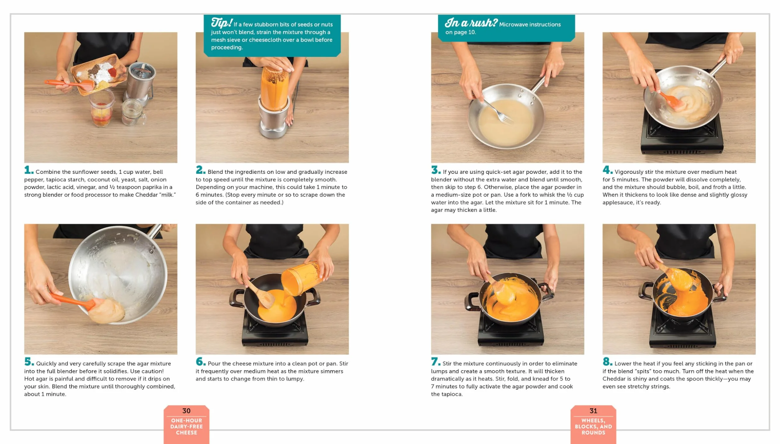 One-Hour Dairy-Free Cheese: Make Mozzarella, Cheddar, Feta, and Brie-Style Cheeses--Using Nuts, Seeds, and Vegetables