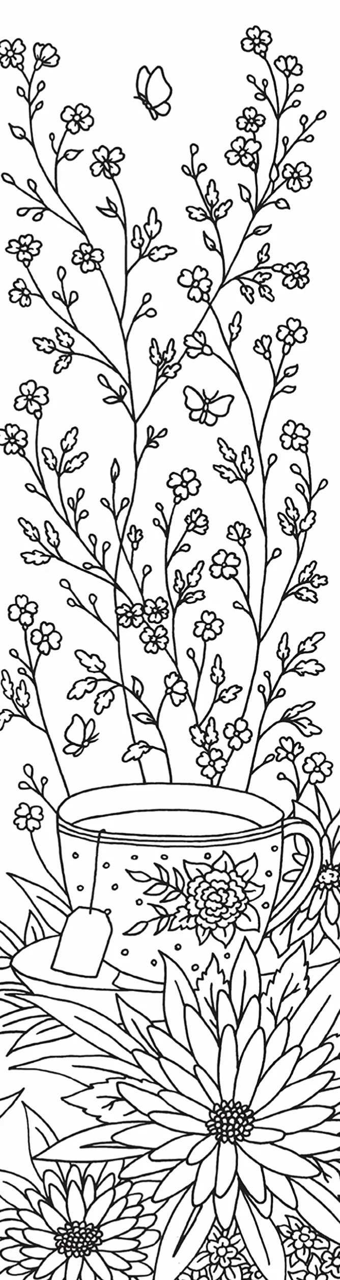 Marque-pages Guirlandes de fleurs