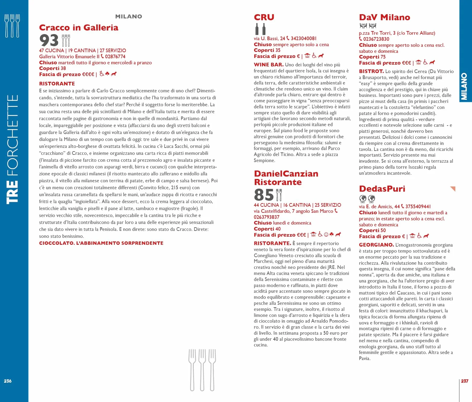 Ristoranti d'Italia del Gambero Rosso 2025
