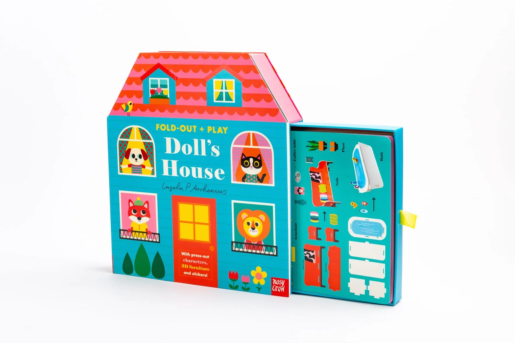 Fold-Out + Play: Doll's House: Build your own 3D house with interactive play pieces and stickers
