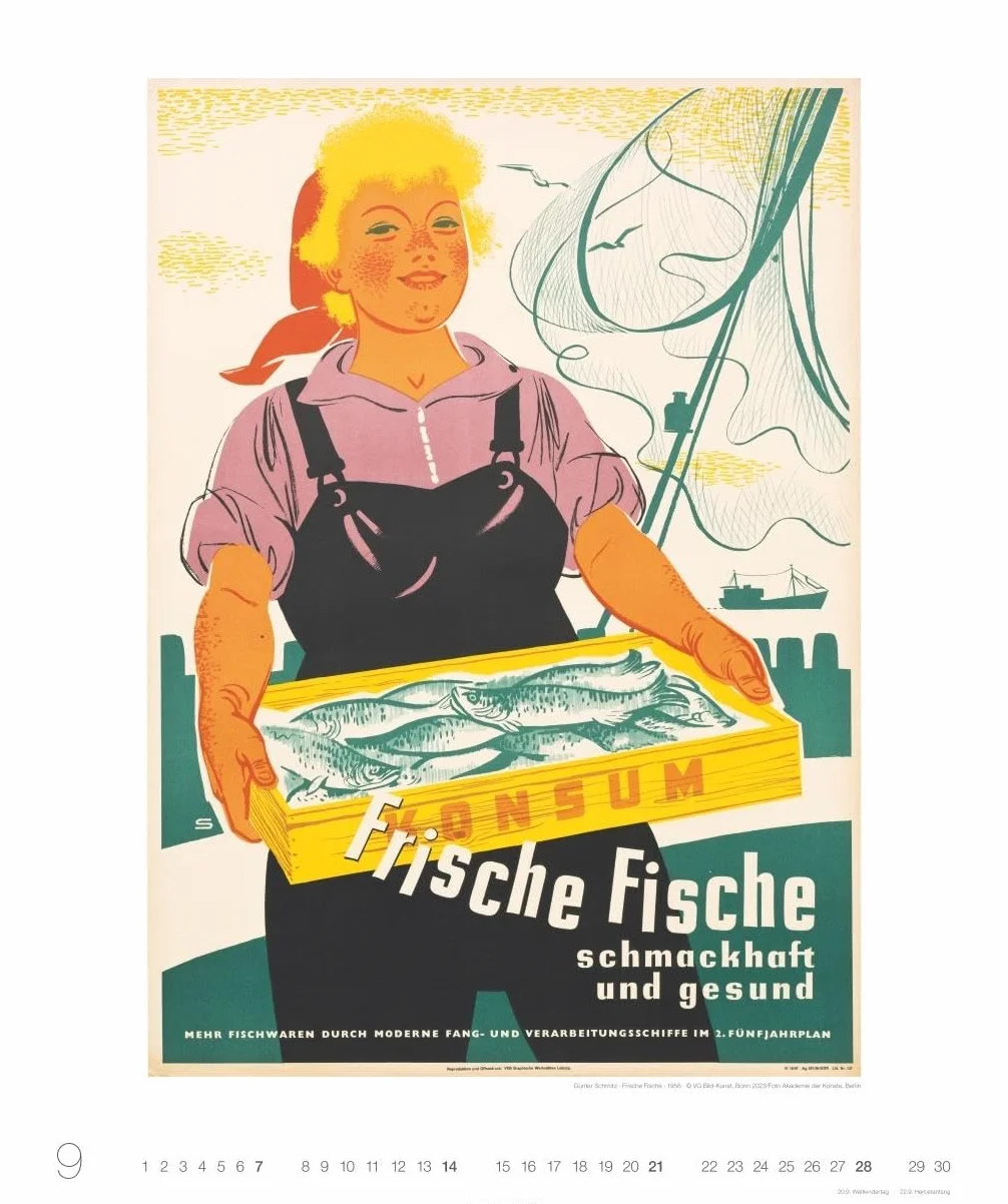DDR-Plakate Edition Kalender 2025: Nostalgie-Kalender. Großer Wandkalender 2025. Kultiger Kalender XL mit bekannten DDR-Plakaten. 46 x 55 cm. Hochformat