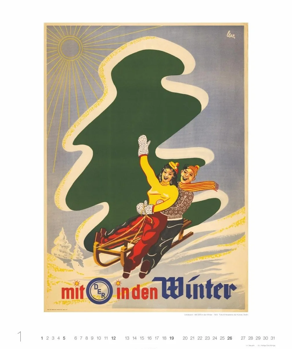 DDR-Plakate Edition Kalender 2025: Nostalgie-Kalender. Großer Wandkalender 2025. Kultiger Kalender XL mit bekannten DDR-Plakaten. 46 x 55 cm. Hochformat