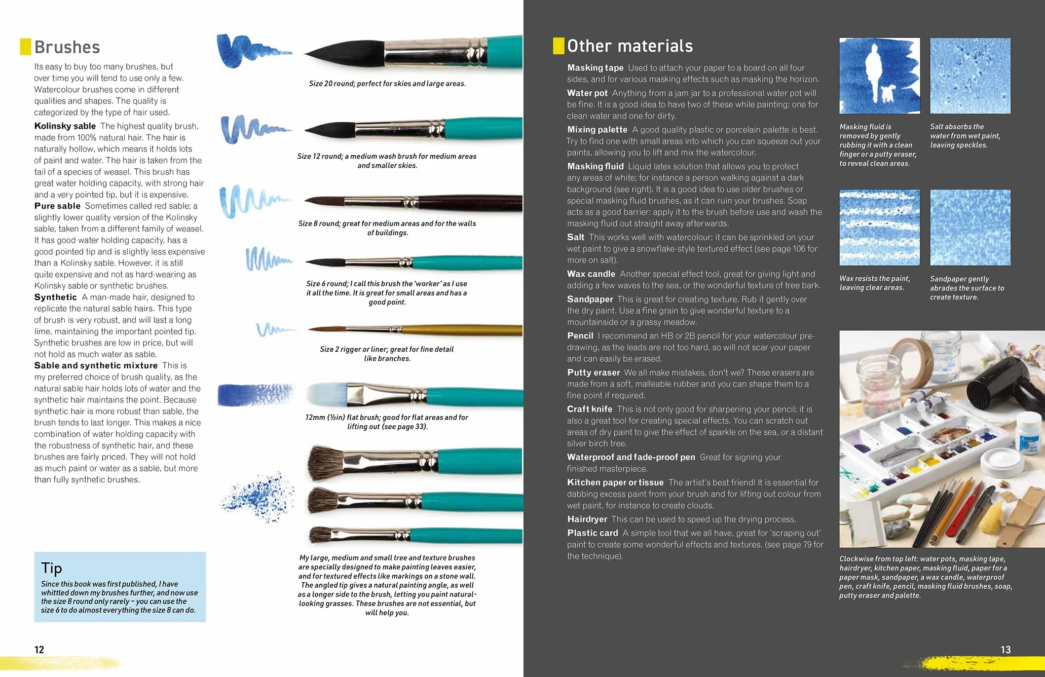 Watercolour for the Absolute Beginner: 10 Year Anniversary Edition: New Techniques, Projects and Inspiration with Full-Size Outlines