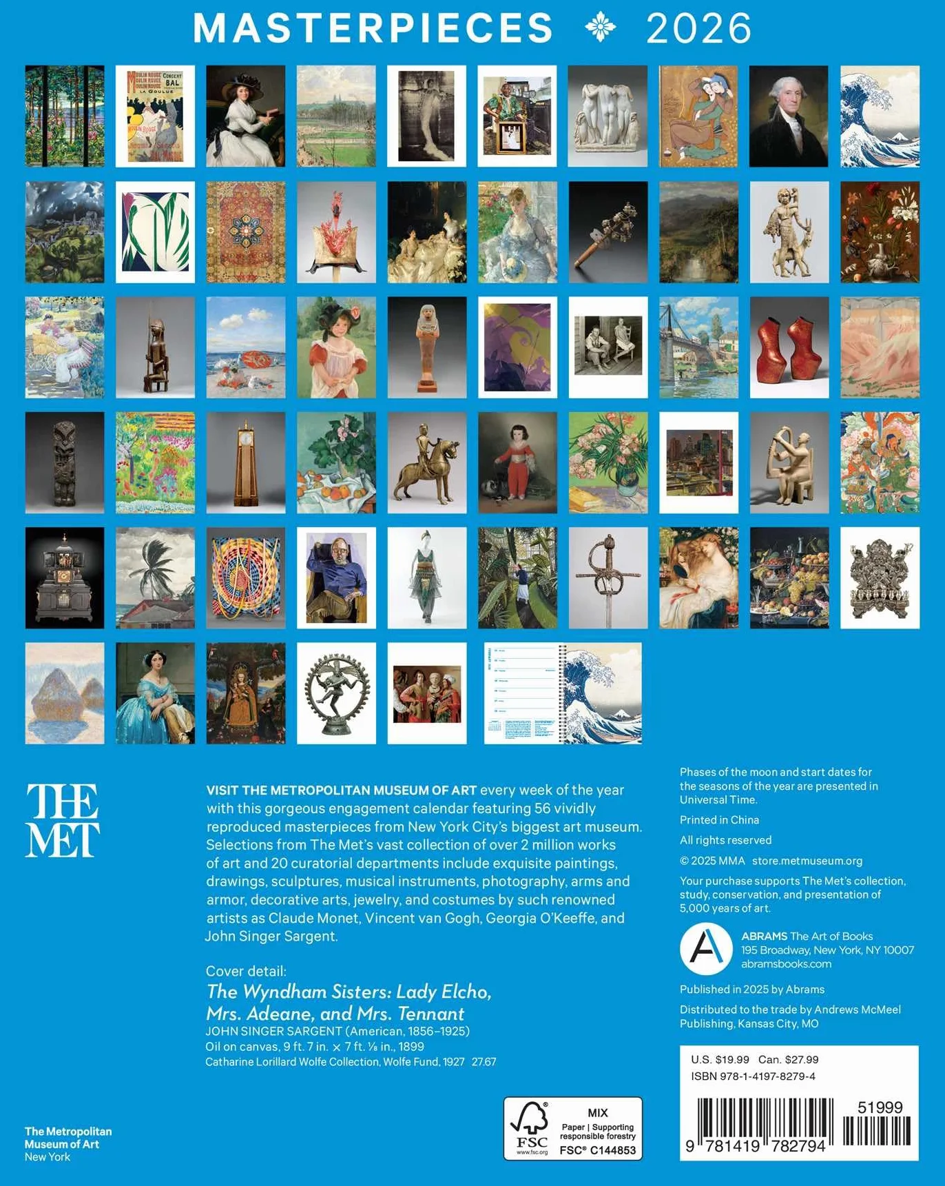 Masterpieces 12-Month 2026 Engagement Calendar