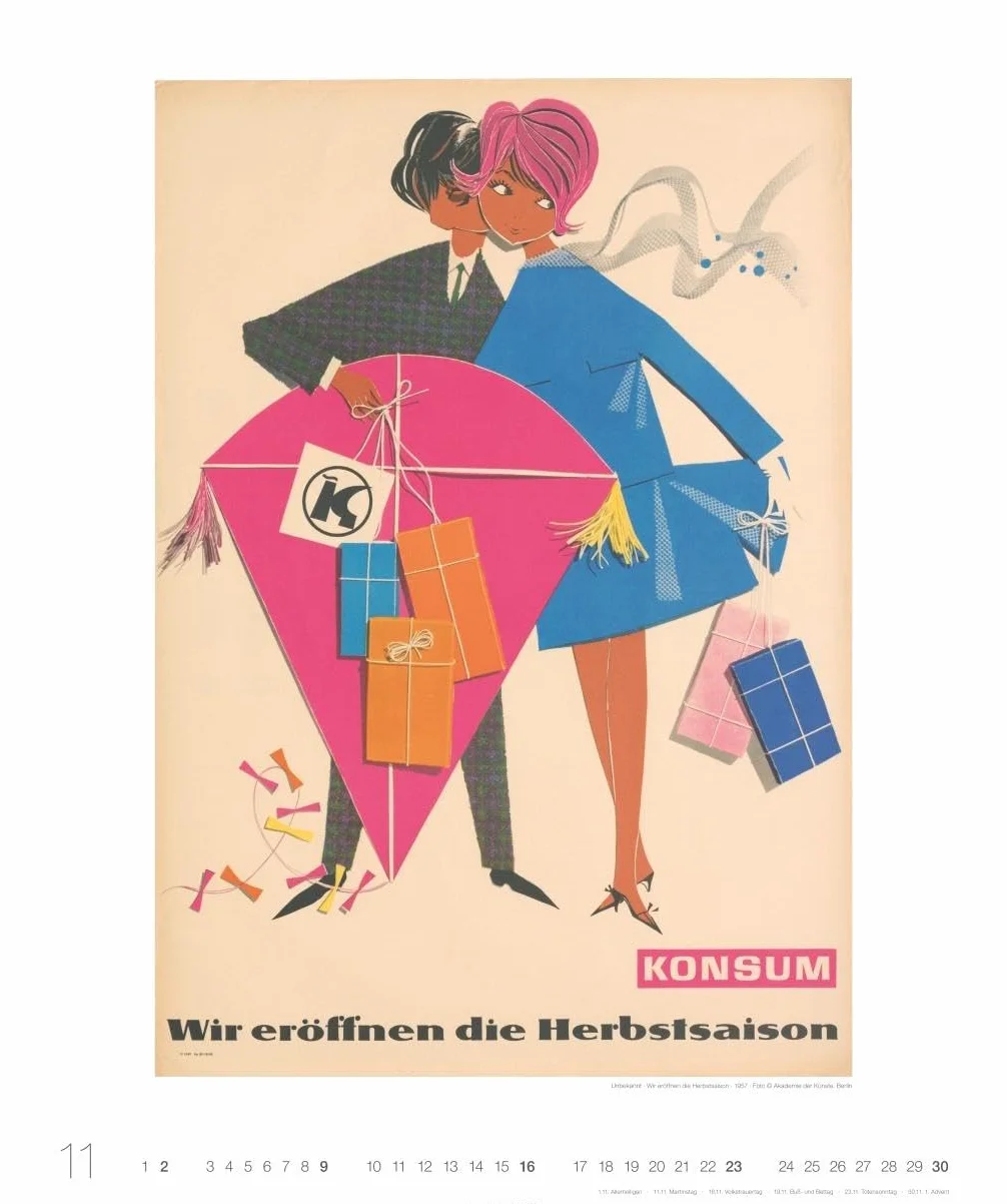 DDR-Plakate Edition Kalender 2025: Nostalgie-Kalender. Großer Wandkalender 2025. Kultiger Kalender XL mit bekannten DDR-Plakaten. 46 x 55 cm. Hochformat