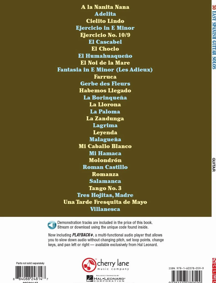 Mark phillips : 30 easy spanish guitar solos - recueil + enregistrement(s) en ligne: Guitar With Tablature