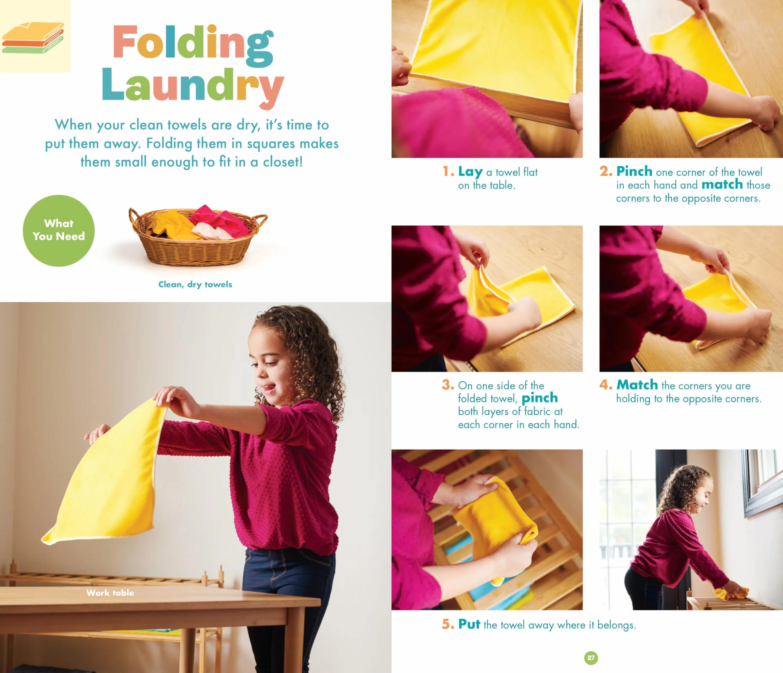 I Help at Home!: I Can Clean My Room, Fold Laundry, Set the Table, and More: Montessori Life Skills
